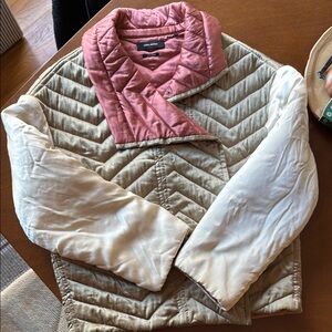 Isabel Marant 100% silk Reversible Quilted Jacket - Pink and Beige